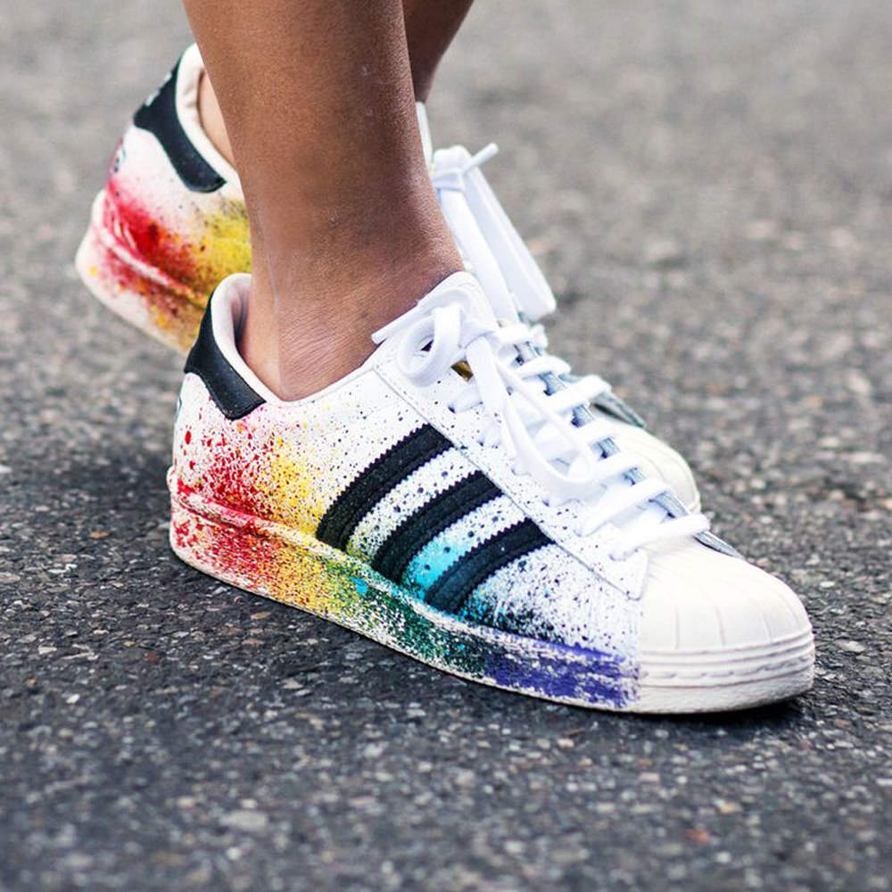 adidas Superstar Rainbow Shoes - OFour