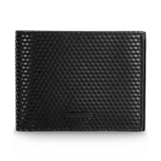 Emporio Armani Bi-Fold Wallet In Printed Calfskin