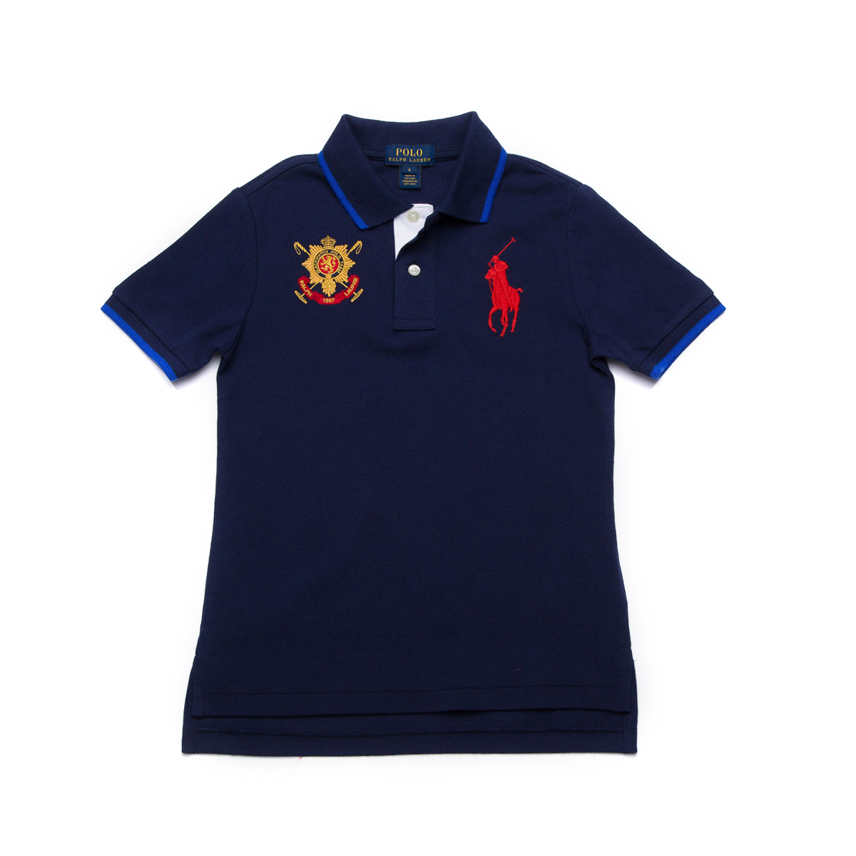 cotton mesh polo shirt