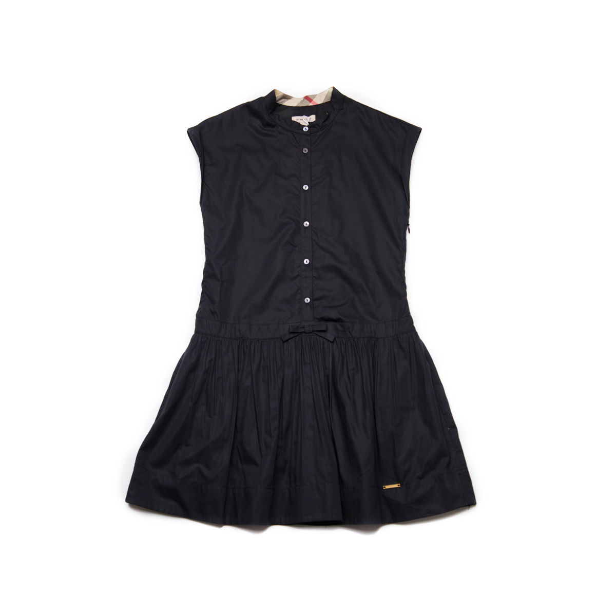 girls black cotton dress