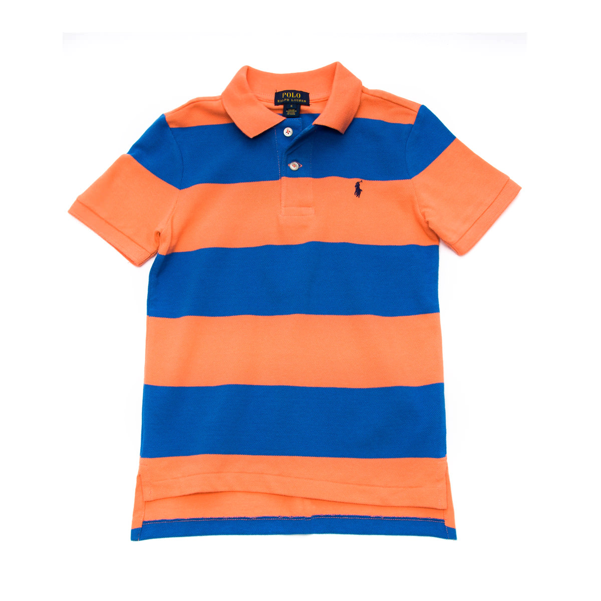 orange and blue ralph lauren shirt