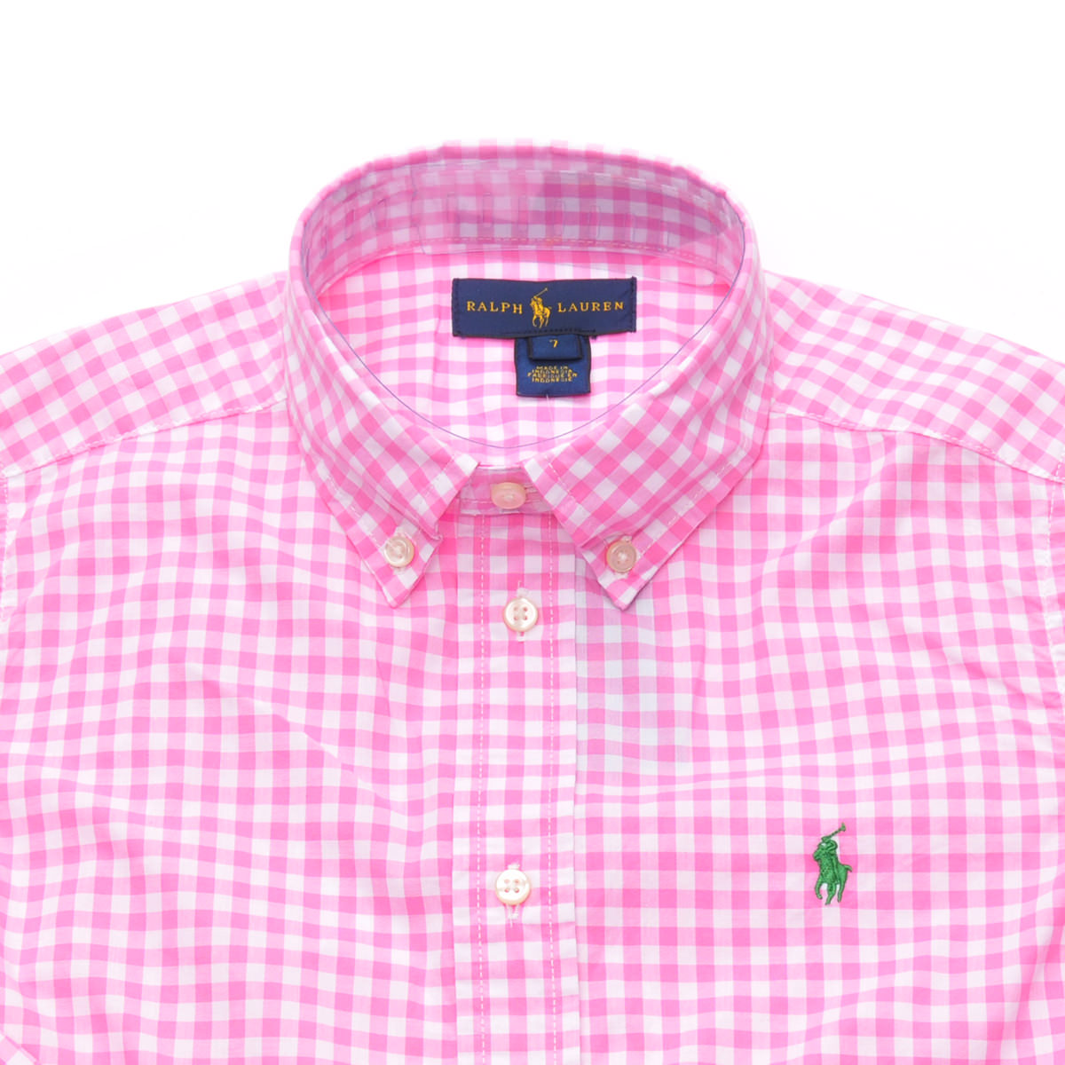 ralph lauren slim fit gingham shirt