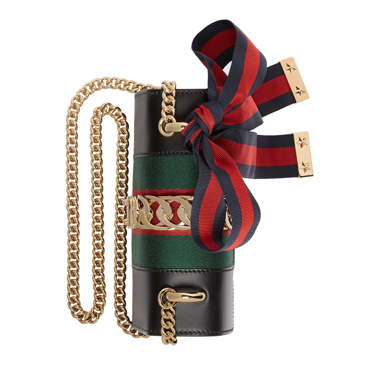 gucci sylvie leather mini chain bag