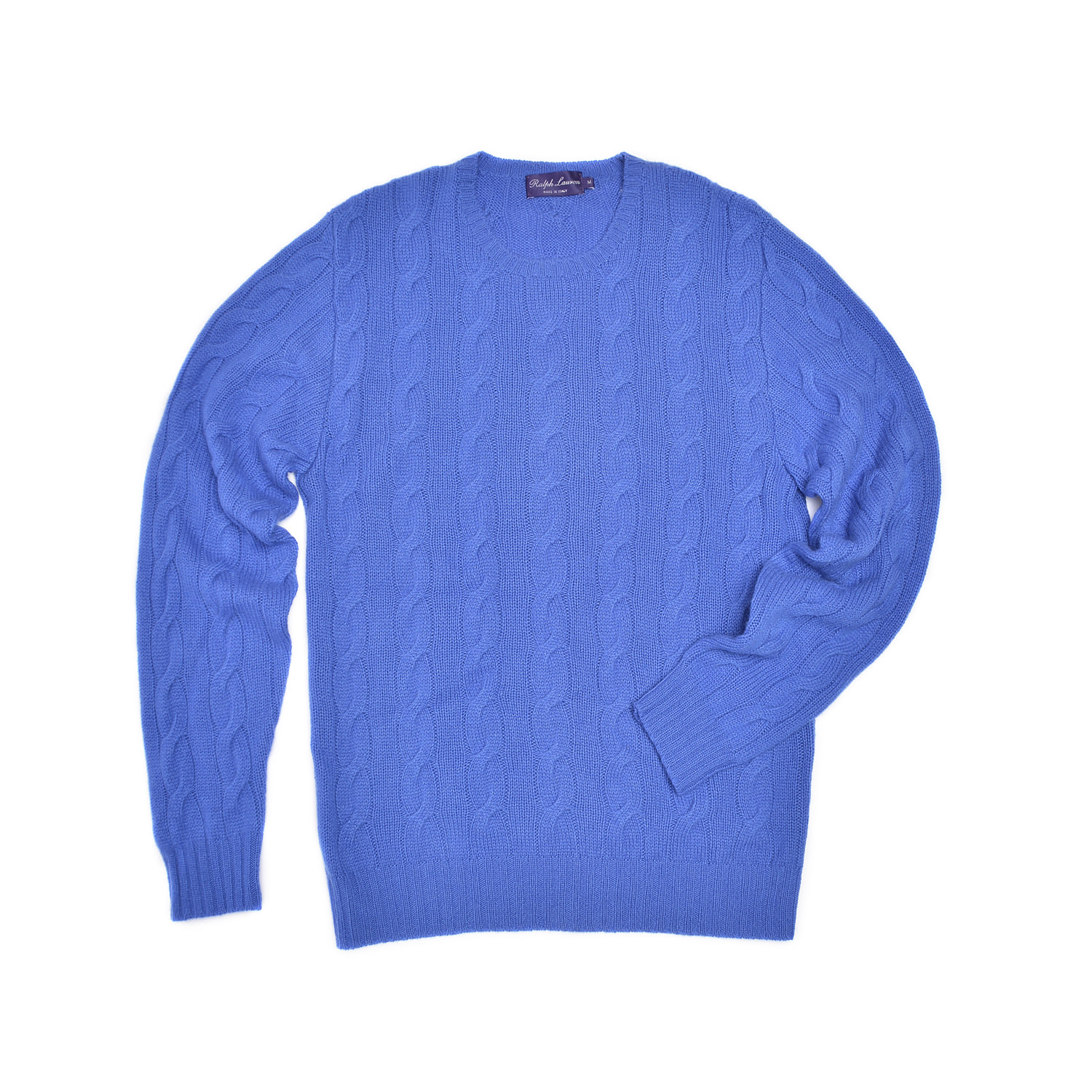 ralph lauren purple label cable knit cashmere sweater
