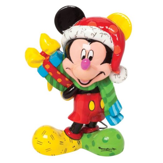 Disney Mickey Mouse With Present Mini Figurine