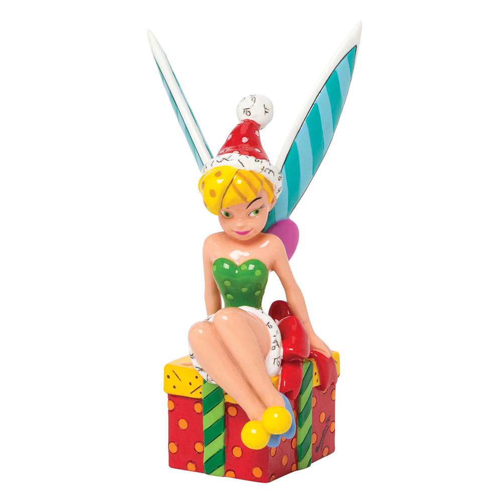 Disney Tinker Bell Sitting On Present Mini Figurine