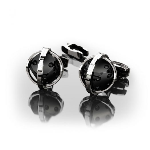 Luxury Cuff links DICE – 316L Steel Black