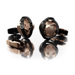 Luxury Cufflinks DICE – Black PVD Red Gold PVD