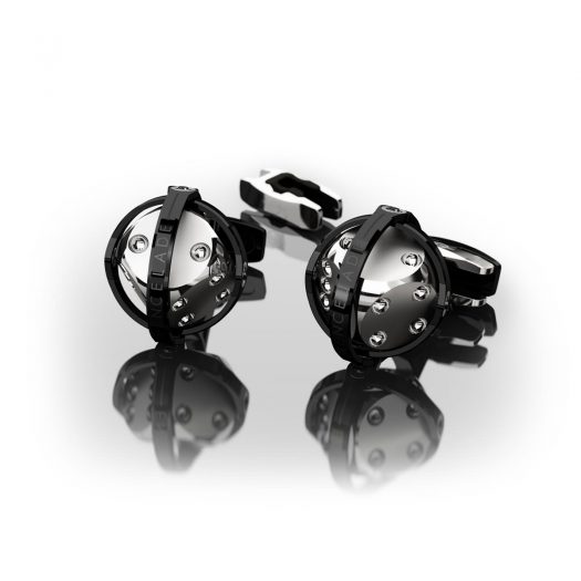 Luxury Cufflinks DICE – Black PVD – 316L Steel