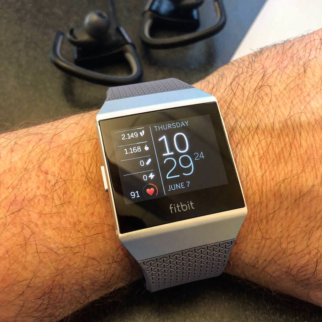fitbit ionic blue gray
