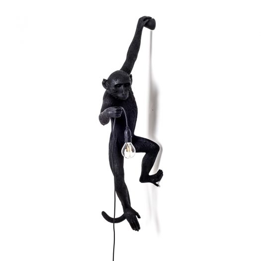 The Monkey Lamp Black Wall Hanging Version