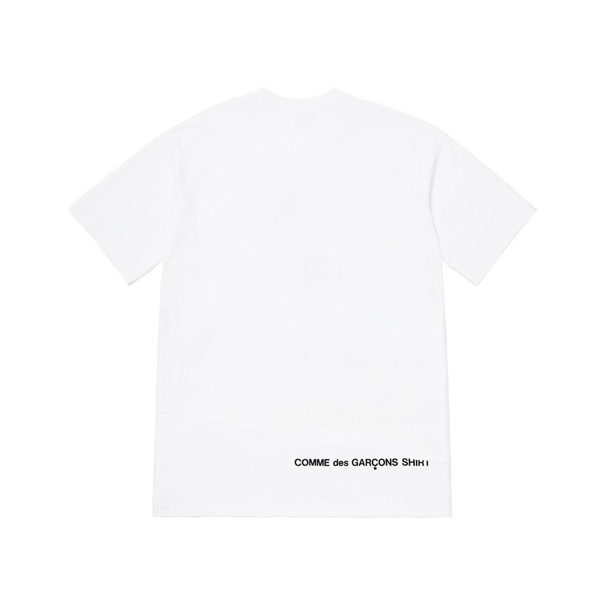 Supreme Comme Des Garcons Shirt Split Box Logo Tee White Ofour