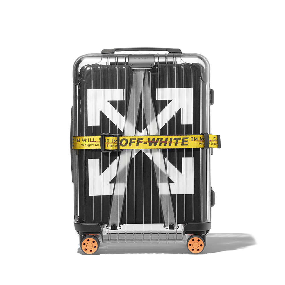 OFF-WHITE™ RIMOWA See Suitcase – BlackOFF-WHITE™ X RIMOWA Through Suitcase - Black OFour
