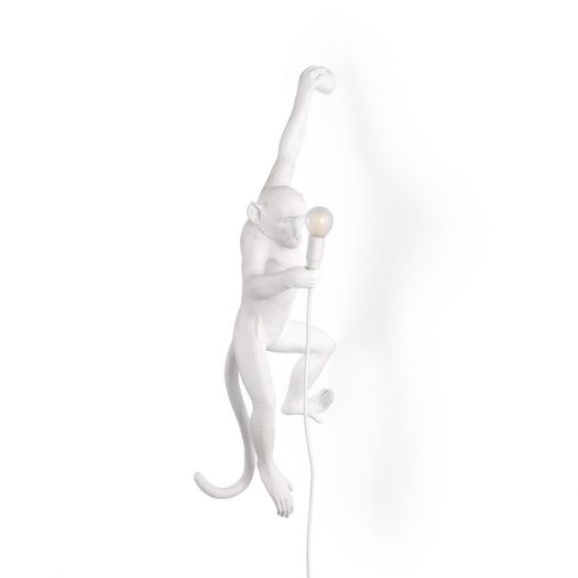 Seletti Wall Hanging Monkey Light - White Lefty
