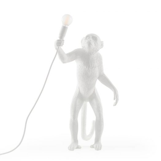 Seletti Standing Monkey Table Lamp - White