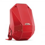 Hard-Shell Polymer Backpack Matte Red