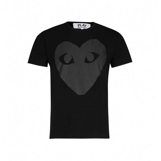 Comme Des Garcons Heart Logo T-Shirt Black