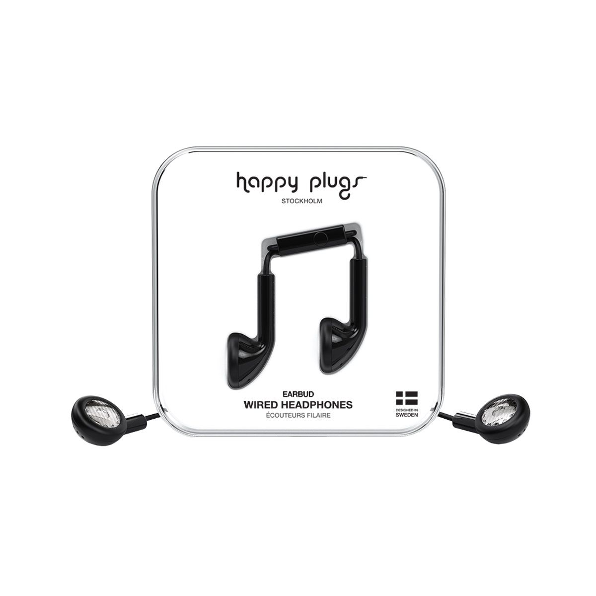 Happy Plugs Earbud Wired – Black