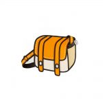 JUMP-FROM-PAPER-Shoulder-bag—Cheese-Orange-10.5-inch