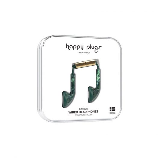 Happy Plugs Earbud Wired - Green Marble
