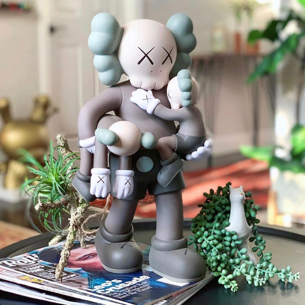 kaws clean slate ブラウン-