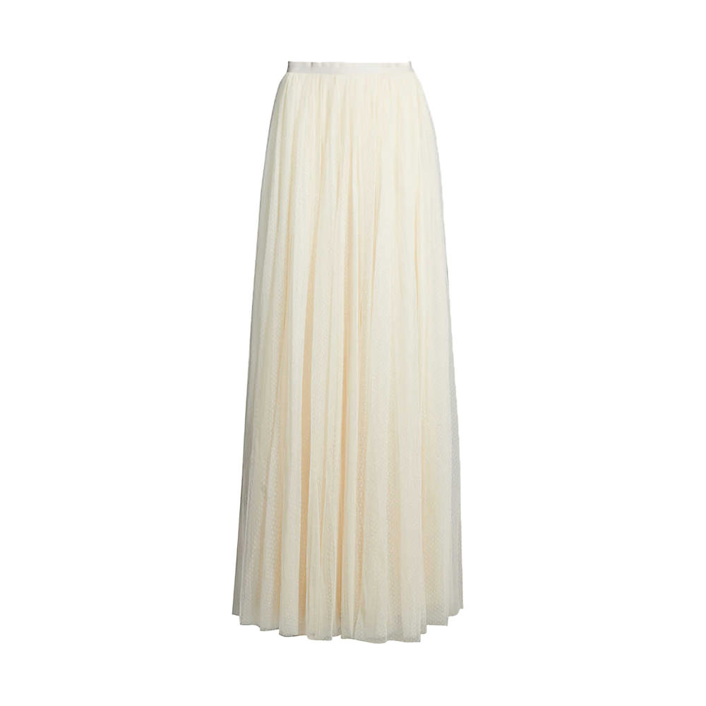 needle & thread dotted tulle midi skirt