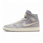 Jordan 1 Mid Atmosphere Grey Pale Ivory For Women