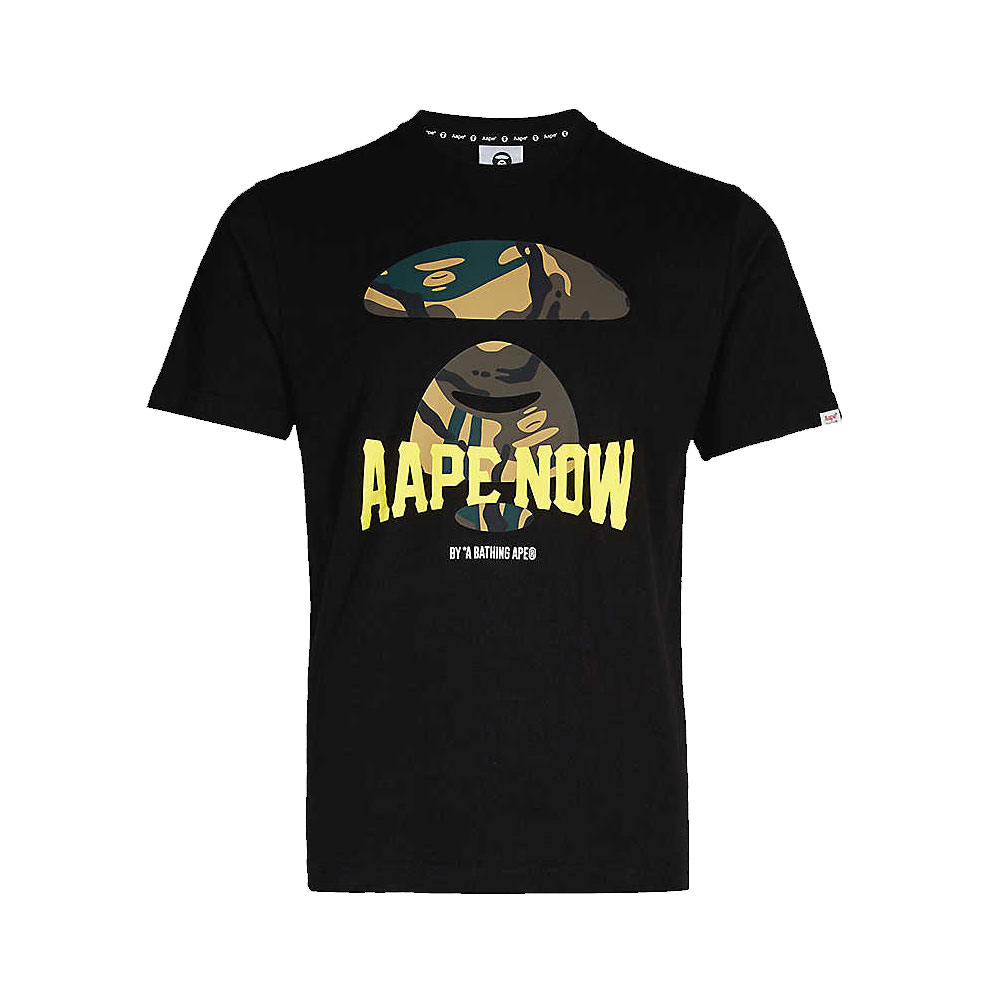 Aape Camouflage Logo Graphic Cotton Jersey T-shirtAape Camouflage Logo ...