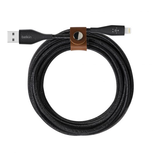 DuraTek™ Plus Lightning to USB-A Cable with Strap Black
