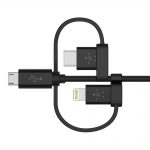 Universal Cable with Micro-USB, USB-C and Lightning Connectors (1)