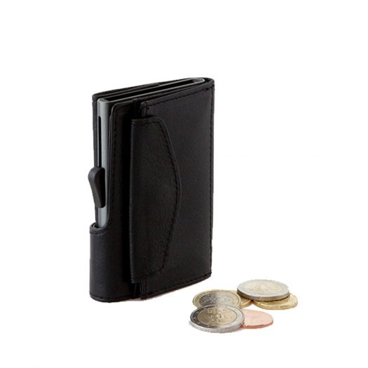 C-secure Card Holder/Wallet Coin Classic Leather