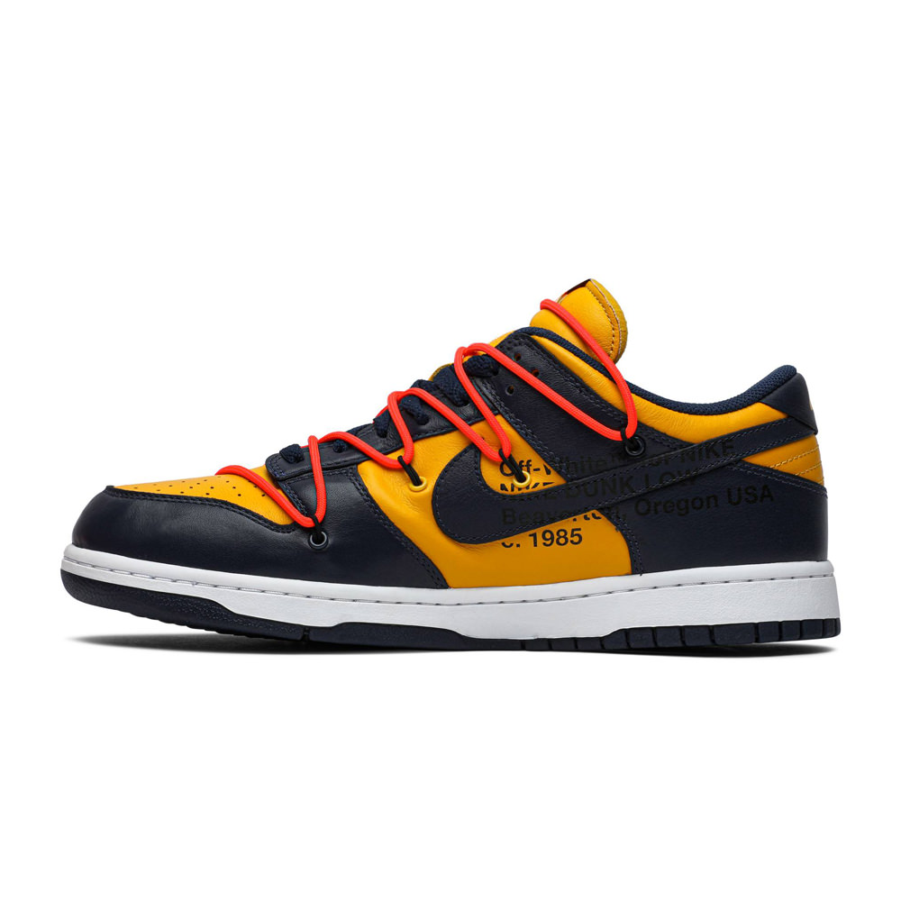 Nike Dunk Low Off-White University Gold Midnight NavyNike Dunk Low Off ...