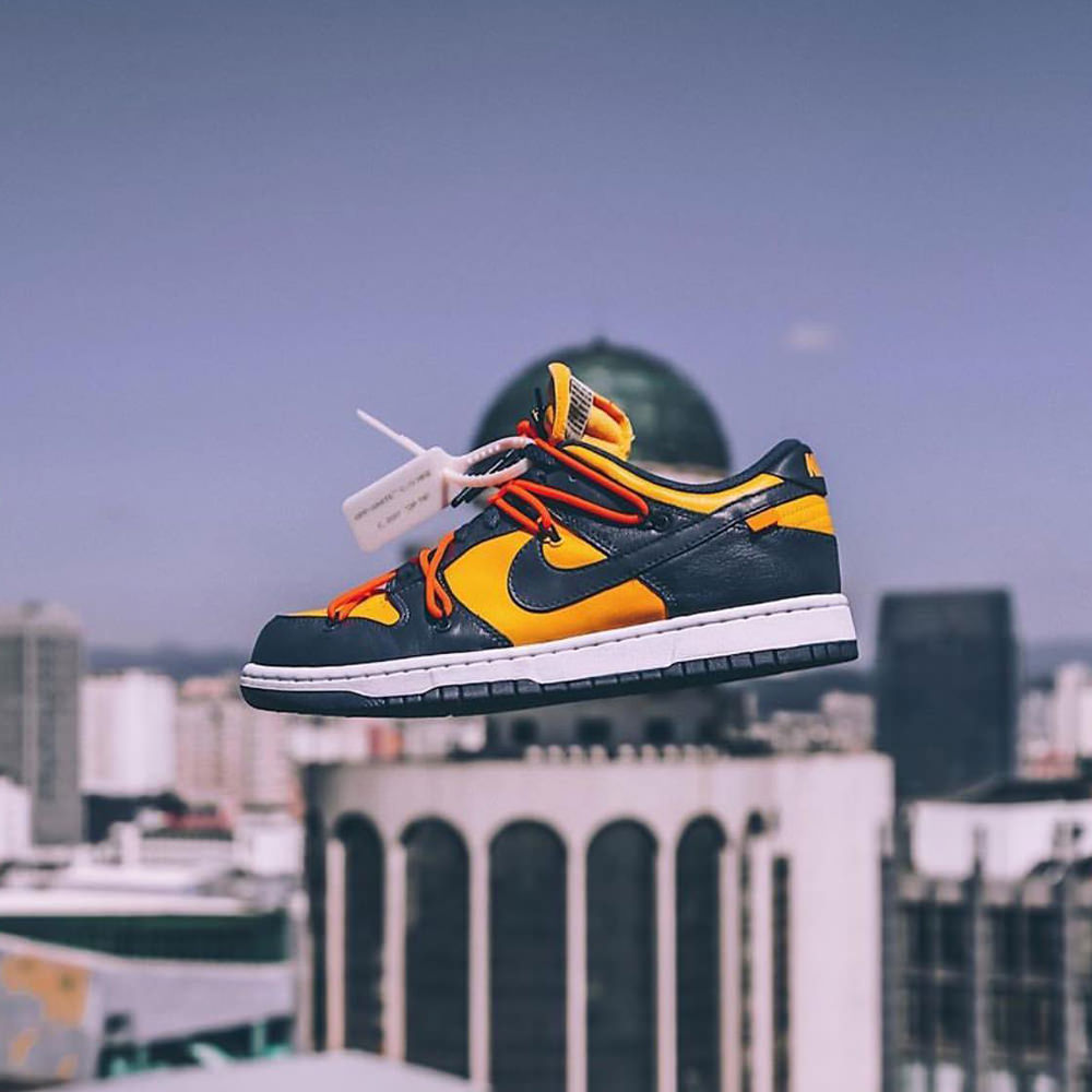 Nike Dunk Low Off-White University Gold Midnight Navy