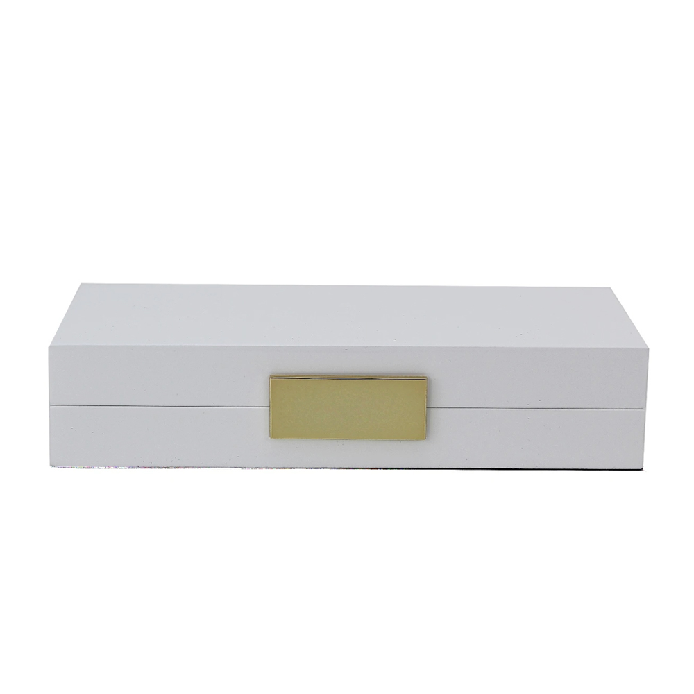 White Lacquer Box with Gold by Addison RossWhite Lacquer Box with Gold