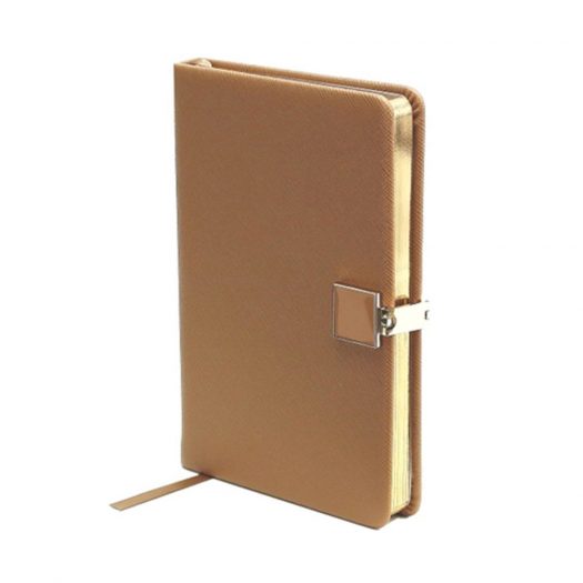 Tan & Gold Notebook by Addison Ross