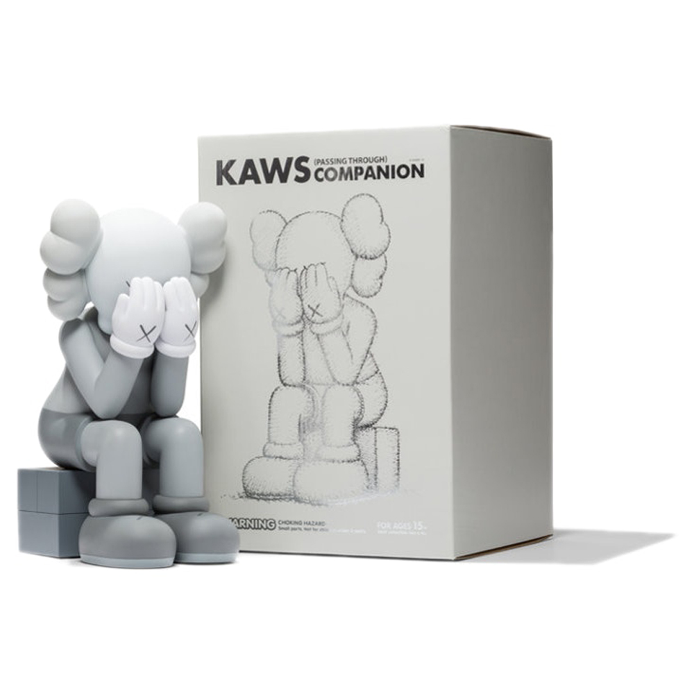 KAWS Passing Through Companion Vinyl Figure (2013) GreyKAWS