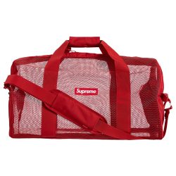 supreme red duffle bag