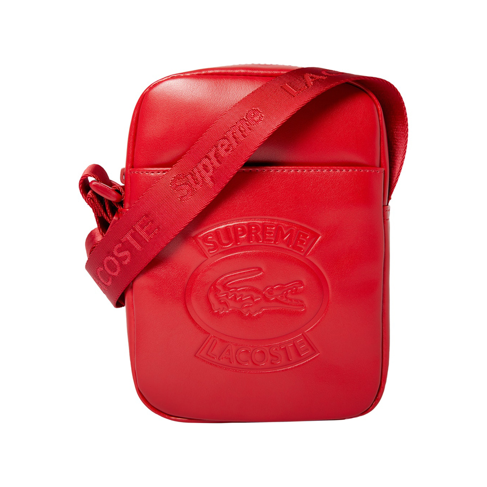 Supreme LACOSTE Shoulder Bag Red