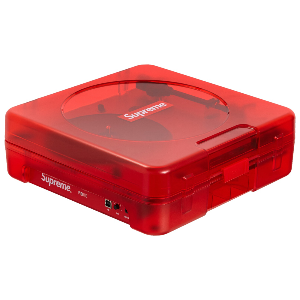 Supreme Numark PT01 Portable Turntable RedSupreme Numark PT01