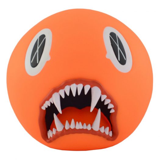 KAWS Cat Teeth Bank Vinyl Figure Orange