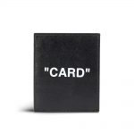 Quote leather card holder