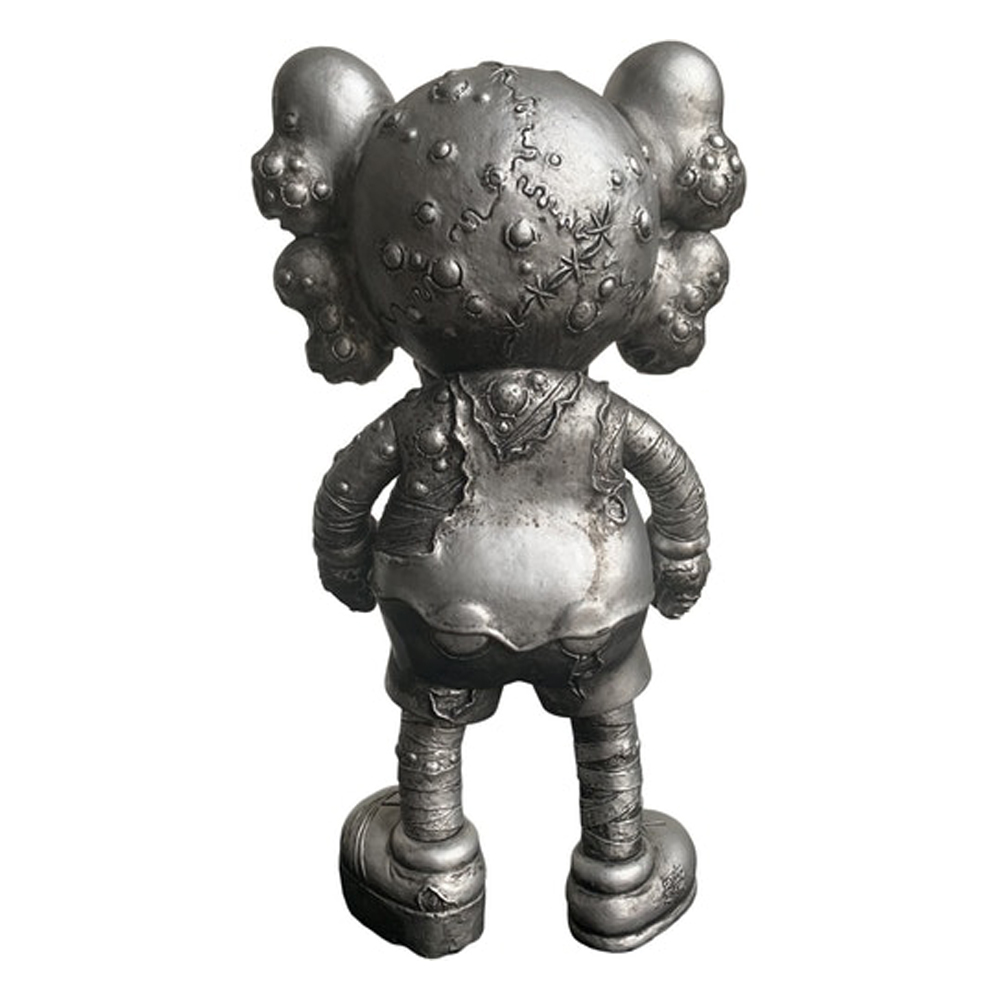 KAWS Pushead Companion Vinyl Figure Silver