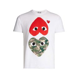 comme des garcons heart print