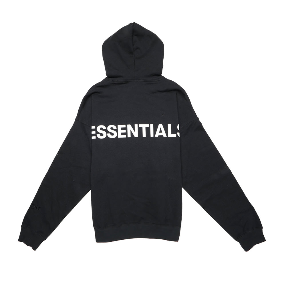 FEAR OF GOD ESSENTIALS 3M Logo Pullover Hoodie Black/WhiteFEAR OF GOD ...