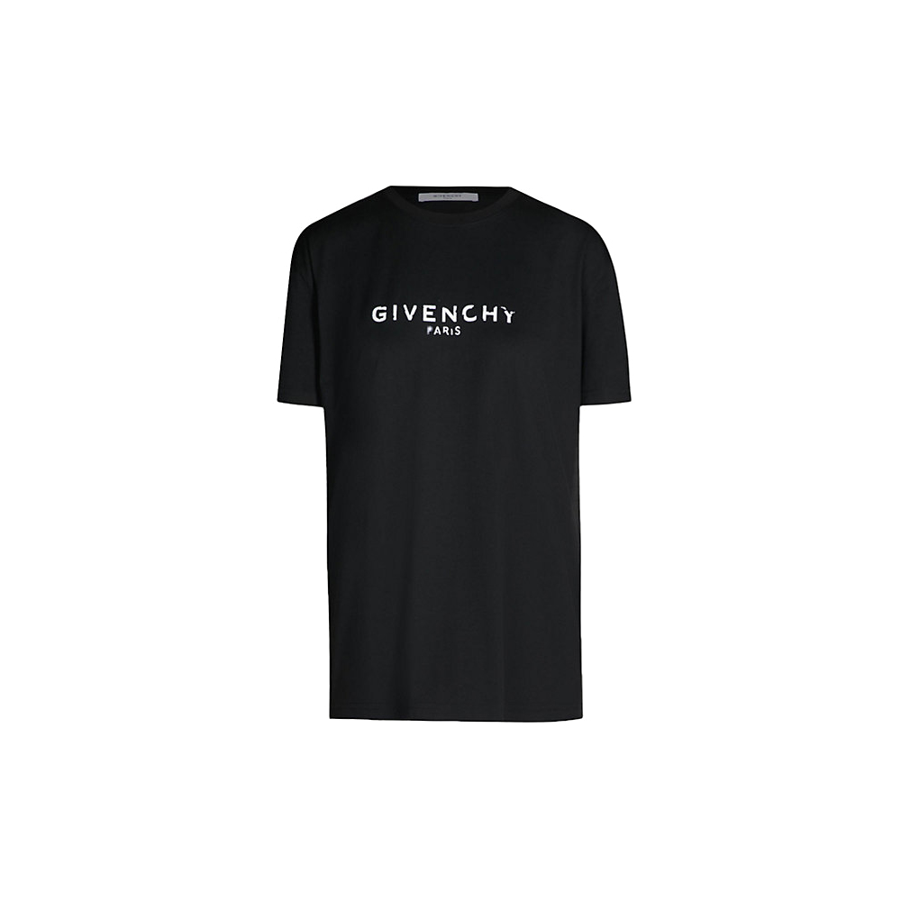 Logo Print Regular Fit Cotton Jersey T-shirt by Givenchy