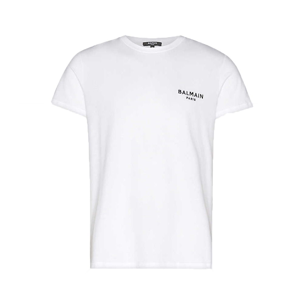 Logo Embroidered Cotton Jersey T-shirt White By BalmainLogo Embroidered ...