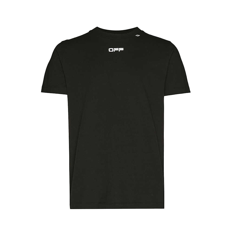 Caravaggio Arrows cotton-jersey slim T-shirt Black By Off