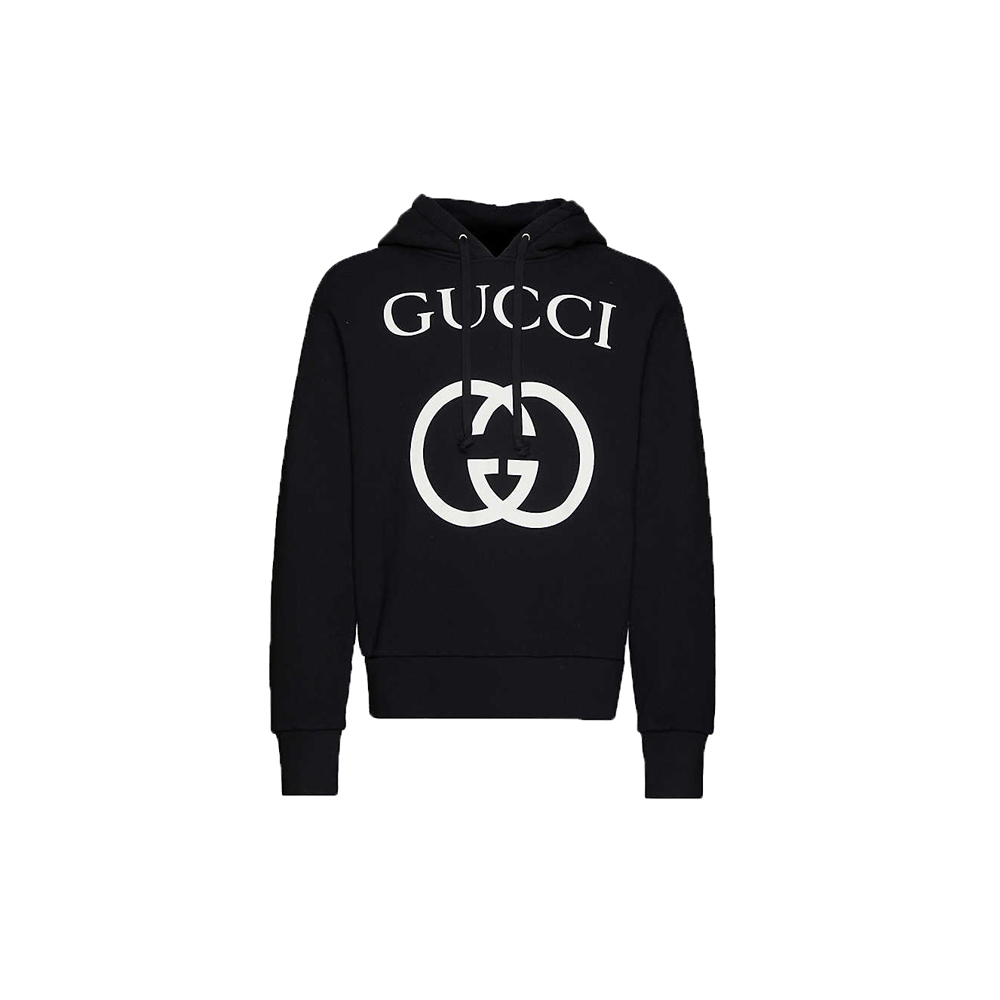 Logoprint cotton-jersey hoody by Gucci - OFour