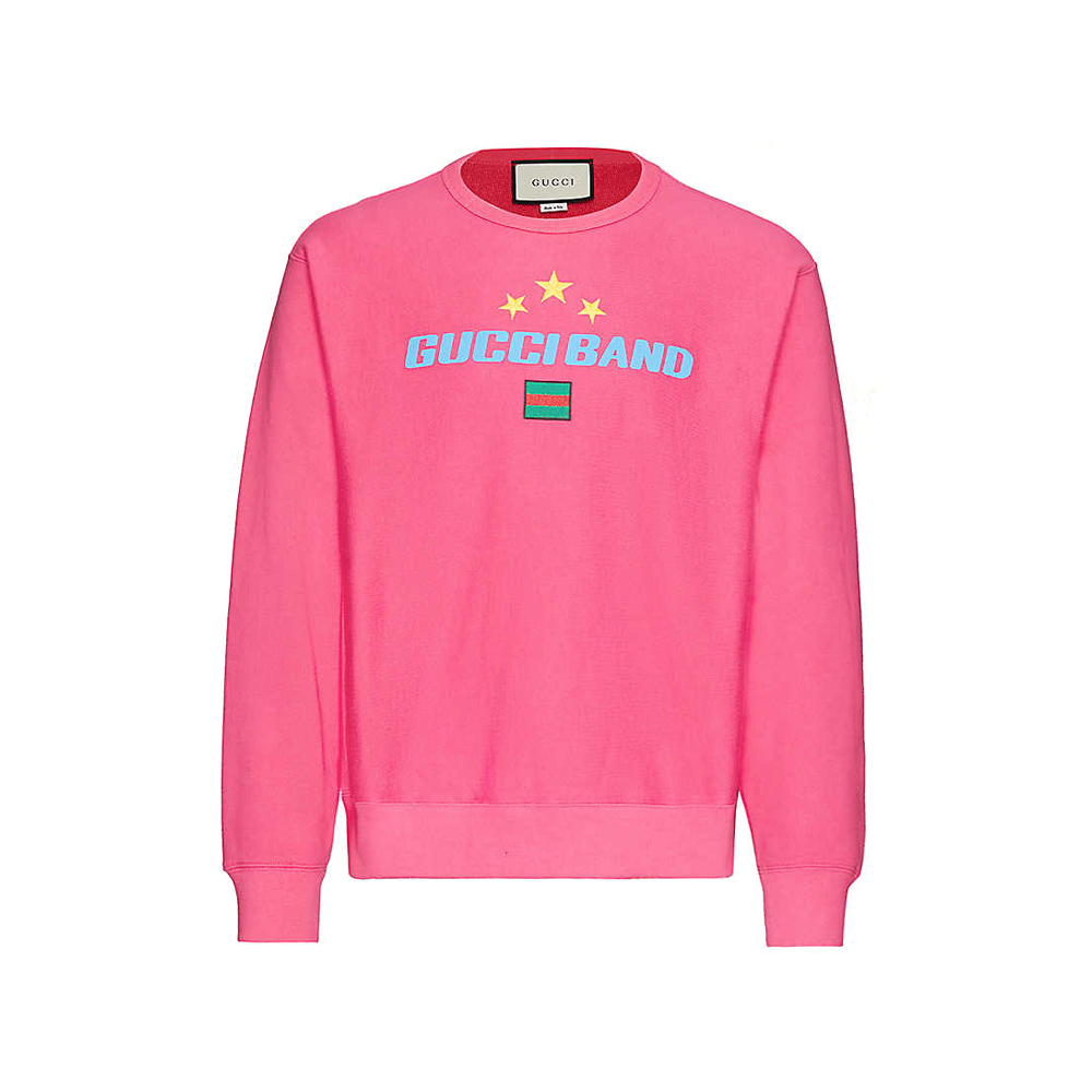 Logo Print Cotton Jersey Sweatshirt by Gucci
