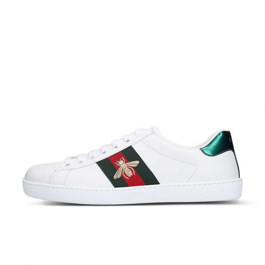 Gucci New Ace Bee Leather Trainers